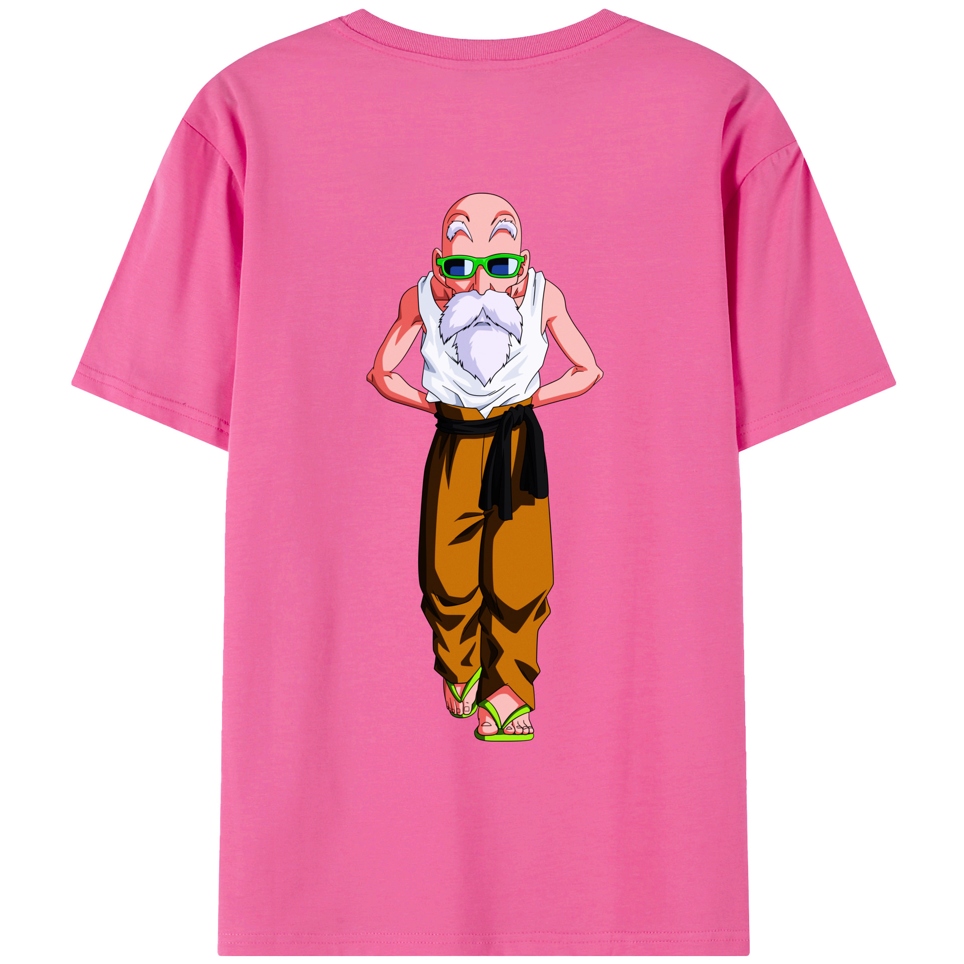 （画像用） ドラゴンボール 亀仙人（かめせんにん） DRAGON BALL Master Roshi Kame Sennin レディース半袖Tシャツ(バックプリント)